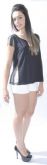 Blusa Em Malha Com Detalhe Em Renda Nas Laterais
