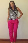 blusa preta estampa